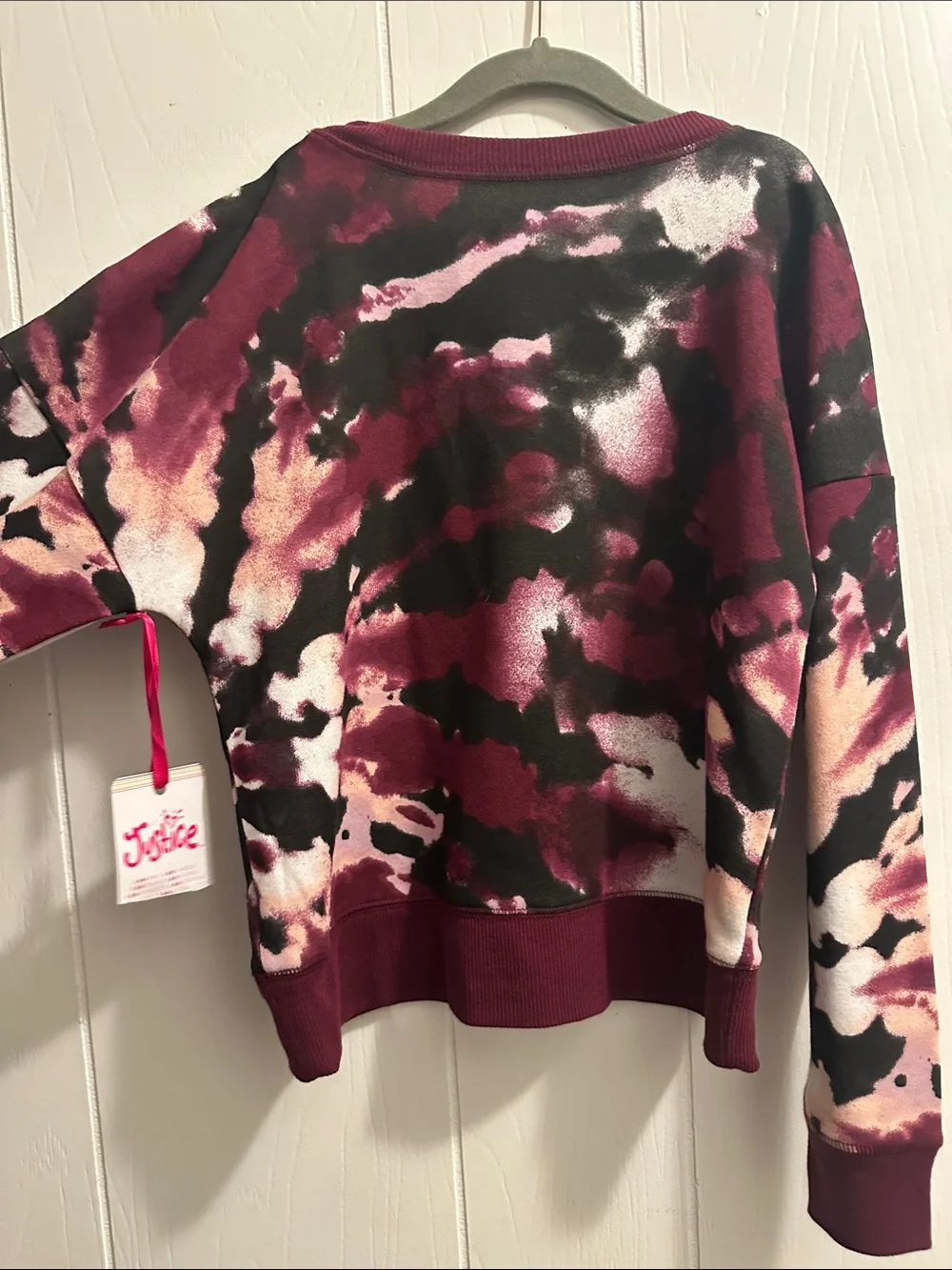 Justice chest ribbing crewneck